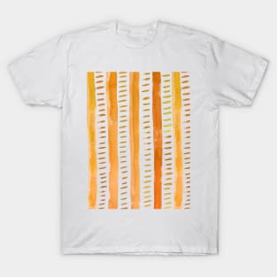 Watercolor lines - orange T-Shirt